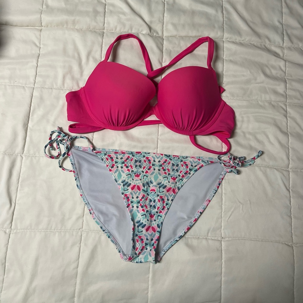 Aerie bikini mix and match top and bottom (36D-L)